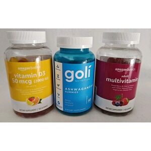 Goli Amazon Vitamin Gummies NEW SEALED Vitamin D ashwagandha Multi-vitamin adult